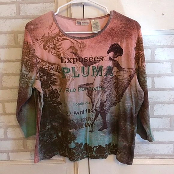 Faded Glory Womens Size XL long sleeved blouse (j7) - Picture 1 of 3